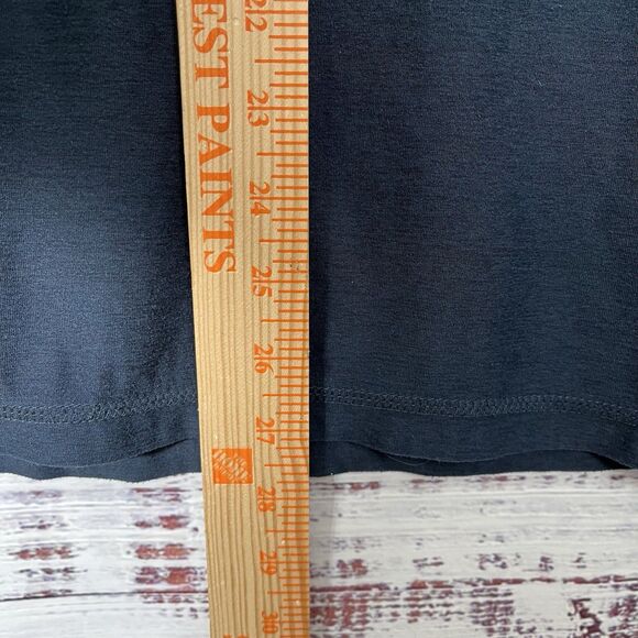 Vuori Strato Tech Shirt Mens XL Navy Blue Heather Performance Crewneck Athletic - Picture 8 of 8